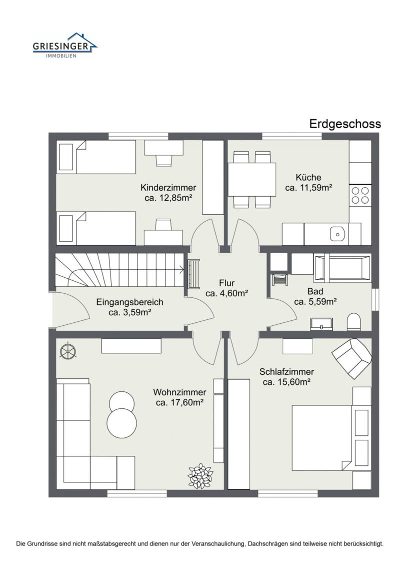Erdgeschoss - 2D Grundriss