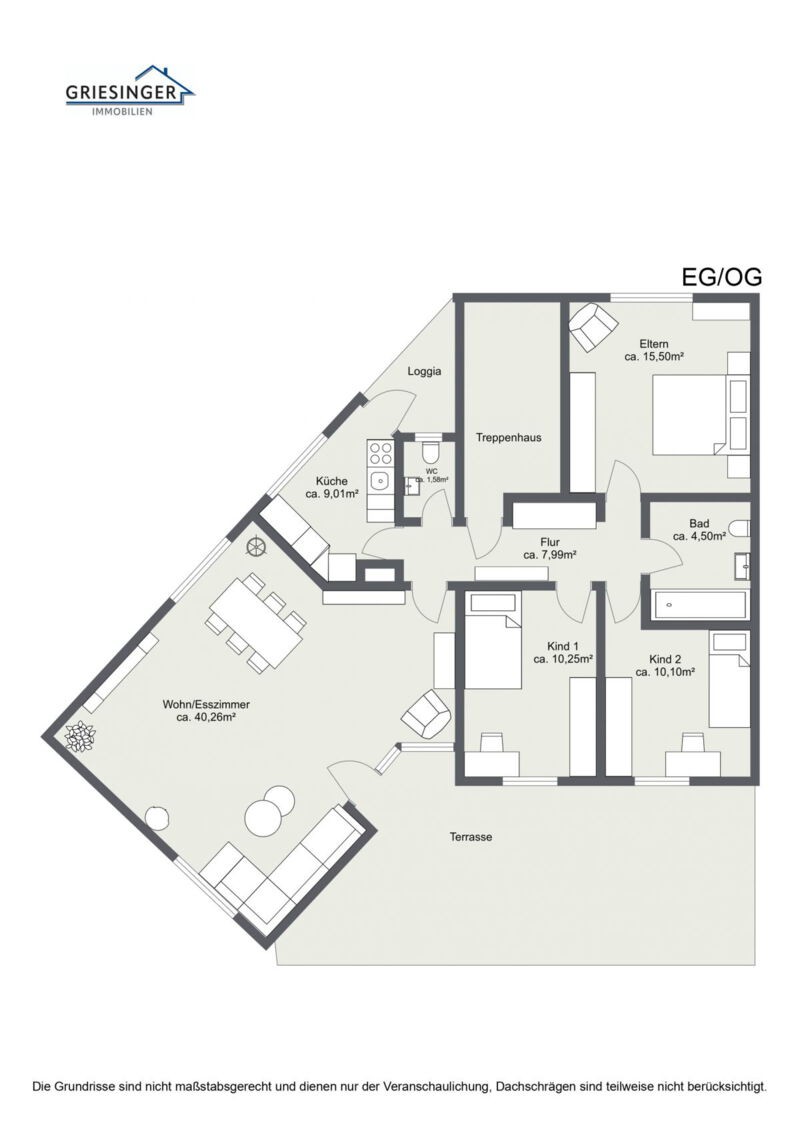 EG-OG - 2D Grundriss