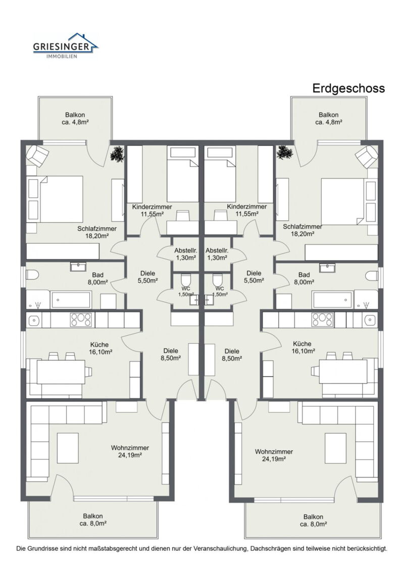 2D -Grundriss-Erdgeschoss