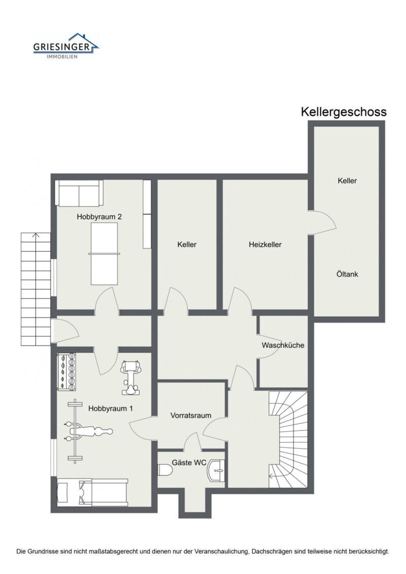 2D Grundriss- Kellergeschoss