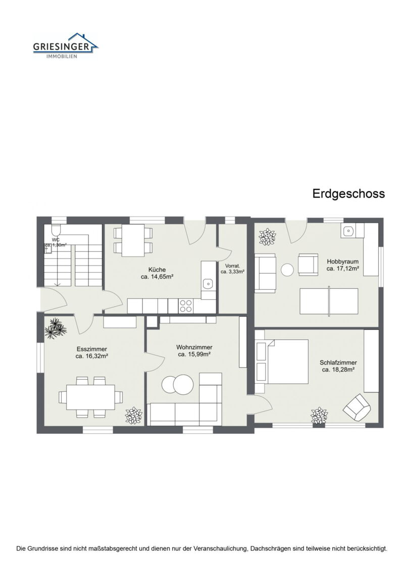 Erdgeschoss - 2D Grundriss