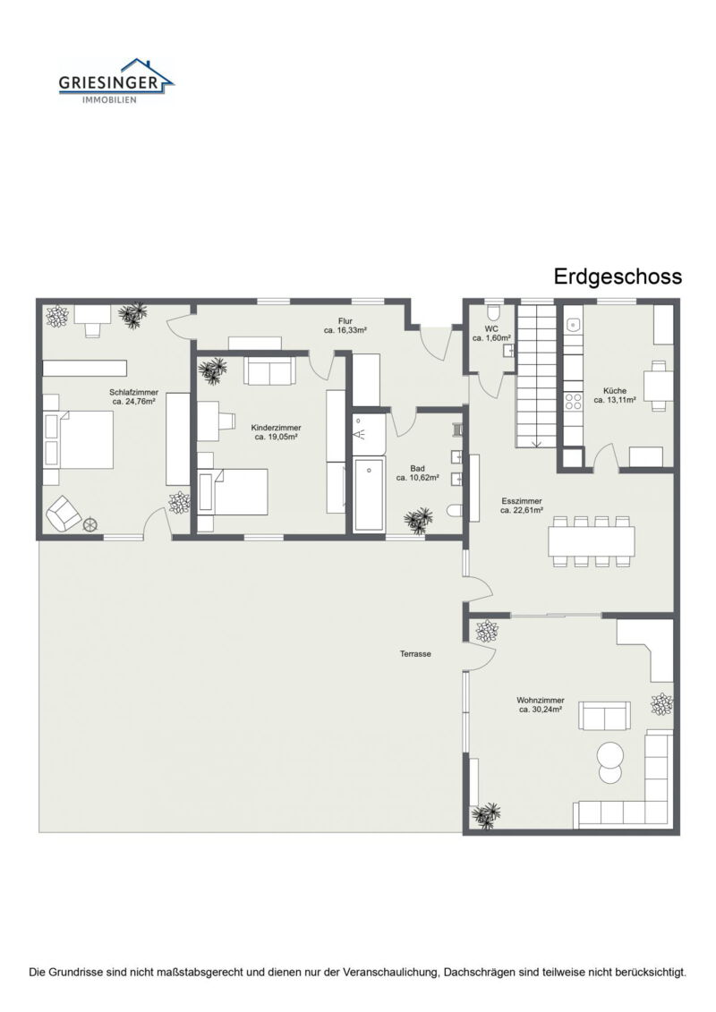 Erdgeschoss - 2D Grundriss