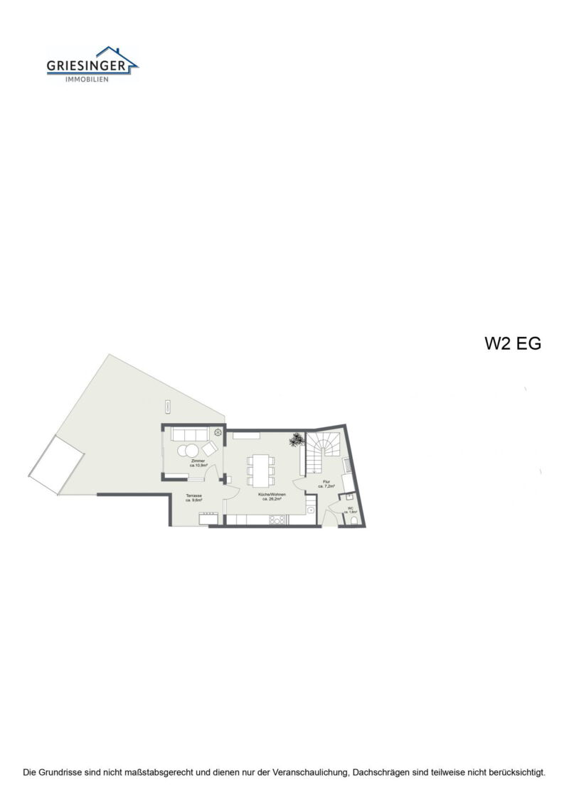 W2 Erdgeschoss - 2D Grundriss