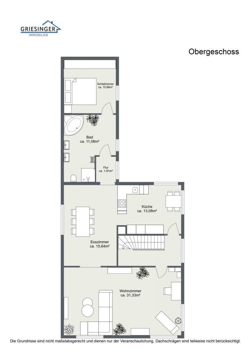 Obergeschoss - 2D Grundriss